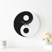 White Yin Yang Wall klok (Huis)