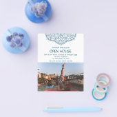 White Yoga Meditation Open House Promotion Foto Flyer (Enkel)