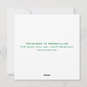 White Zen-kerstboom Feestdagenkaart (Achterkant)