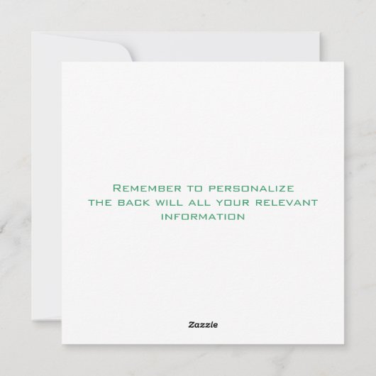 White Zen-kerstboom Feestdagenkaart (Achterkant)