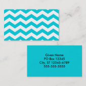 White Zig Zag Visitekaartje (Voorkant / Achterkant)