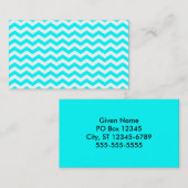 White Zig Zags Visitekaartje (Voorkant / Achterkant)