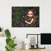 White Zinfandel ART PRINT wine fairy greenman (Thuiskantoor)