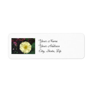 White Zinnia Etiket