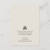 White Zinnia Flower Hotel Informatie Trouwen Informatiekaartje (Achterkant)