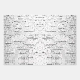 White, zoals in Birch Bark Foto Inpakpapier Vel