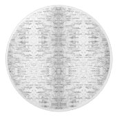 White, zoals in Birch Bark Foto Keramische Knop (Voorkant)