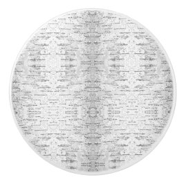 White, zoals in Birch Bark Foto Keramische Knop