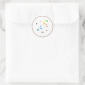 White Zodiac Leo Rainbow Sticker (Tas)