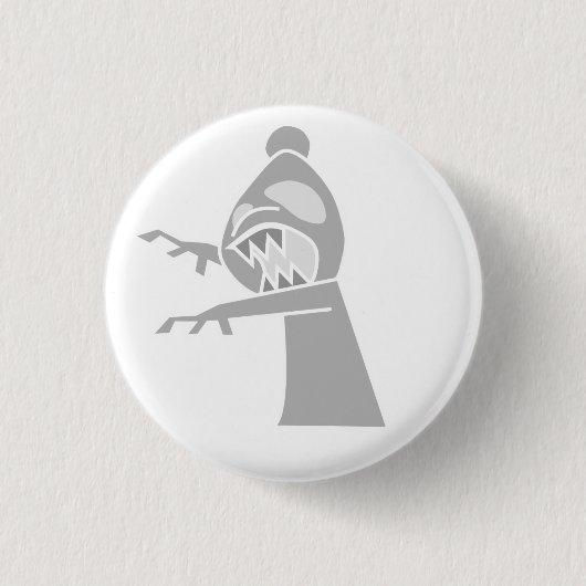 White Zombie Bishop Button (Voorkant)