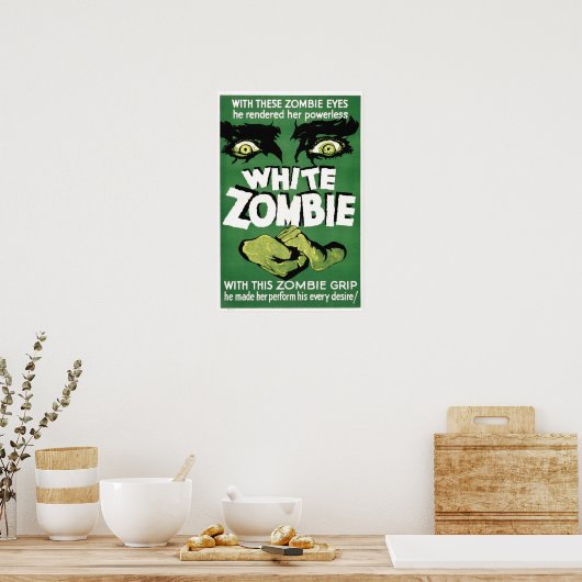White Zombie Movie Poster (Keuken)