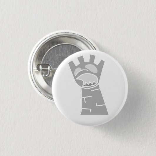 White Zombie Rook Button (Voorkant /achterkant)