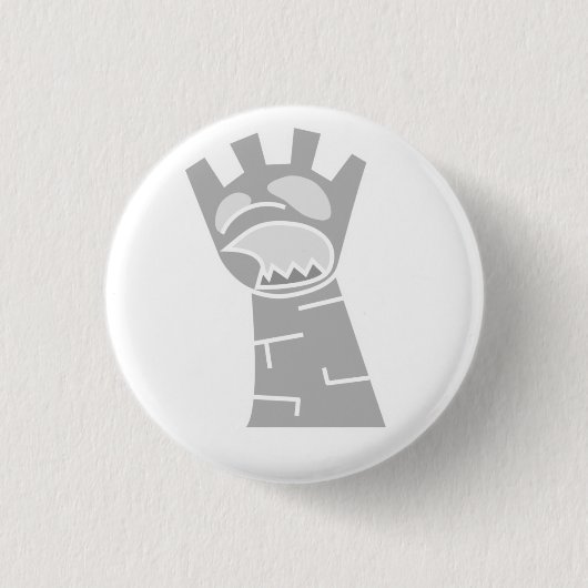 White Zombie Rook Button (Voorkant)