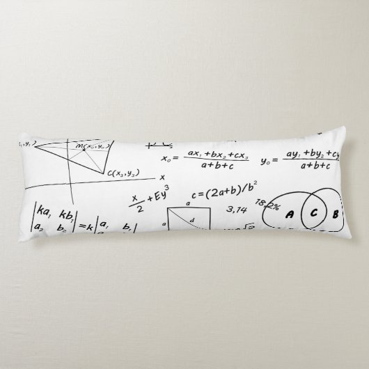 Whiteboard Body Pillow ( 20 x 54 inch) Lichaamskussen (Achterkant)