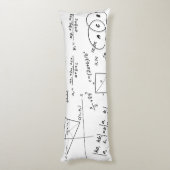 Whiteboard Body Pillow ( 20 x 54 inch) Lichaamskussen (Achterkant (Verticaal))