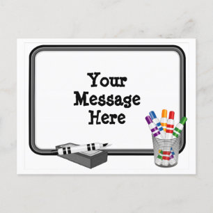 Whiteboard-Briefkaart Briefkaart