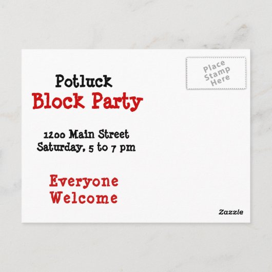 Whiteboard-Briefkaart Briefkaart (Achterkant)