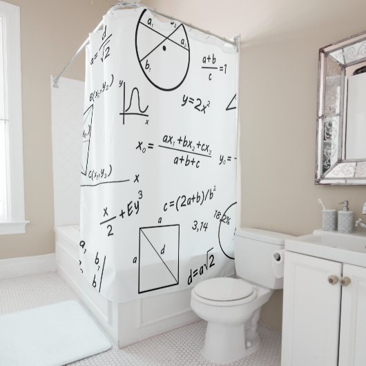 Whiteboard gordijn douche (In situ)