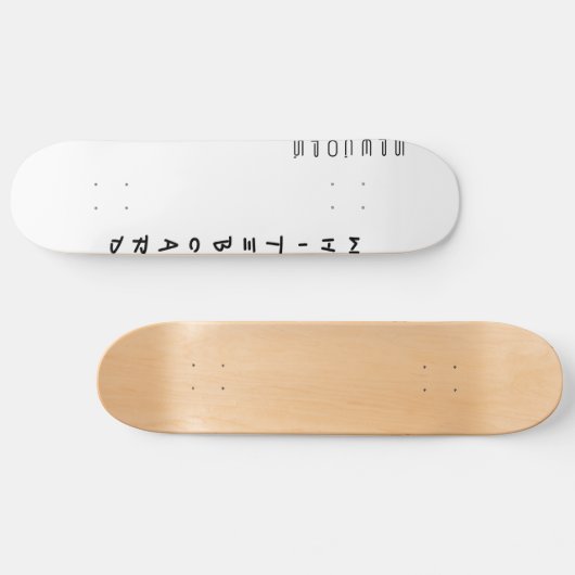 WhitEbOaRd Persoonlijk Skateboard (Horizontaal)