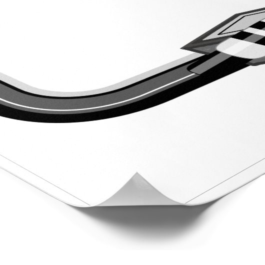 Whiteboard Poster, pas jouw tekst aan Poster (Hoek)