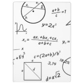 whiteboard van de wiskunde klembord (Achterkant)