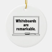 Whiteboards zijn opmerkelijk keramisch ornament (Voorkant)