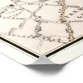 Whitebread's Kaart van LONDEN 1853 Poster (Hoek)