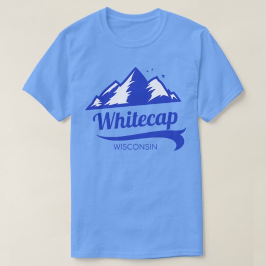 Whitecap Mountain ski Wisconsin T-shirt (Design voorkant)