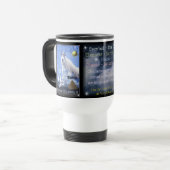 WhiteCapricorn Zodiac Travel Mug Reisbeker (Voorkant links)