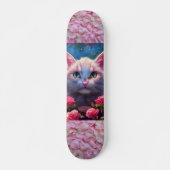 WHITECAT EN ROZEN GIRL SKATEBOARDER SKATEBOARDS (Voorkant)