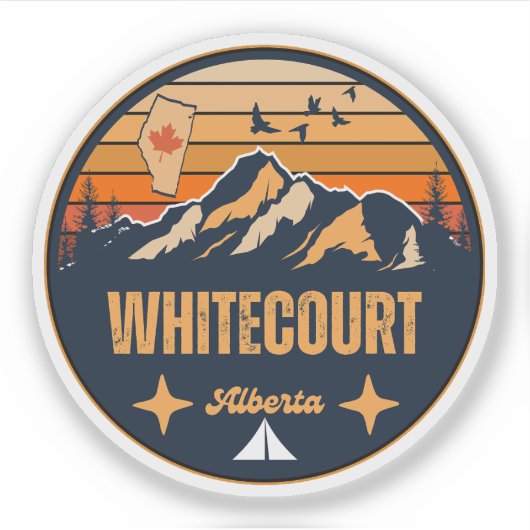 Whitecourt, Alberta Sticker (Voorkant)