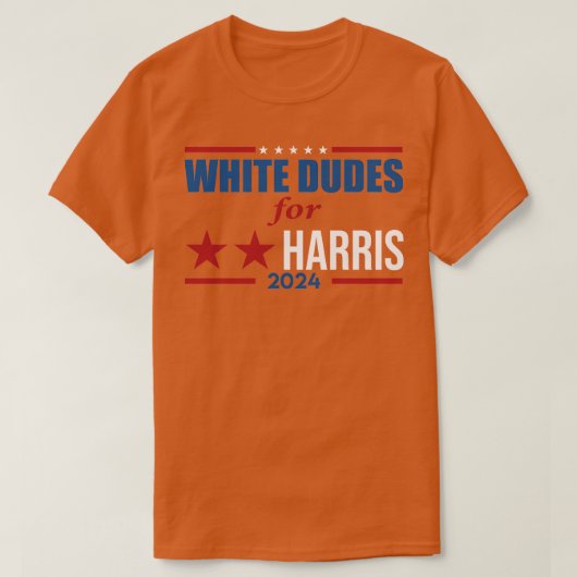 WhiteDudesVoorKamalaHarris T-shirt (Design voorkant)