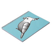 Whiteface Cartoon Cockatiel Parrot Bird Notitieboek (Linkerzijde)