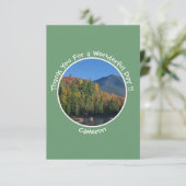 Whiteface Mountain, Adirondack Herfst Feest Items Bedankkaart (Staand voorkant)