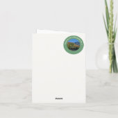 Whiteface Mountain, Adirondack Herfst Feest Items Bedankkaart (Achterkant)