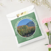 Whiteface Mountain, Adirondack Herfst Feest Items Bedankzakje (Gezegeld)