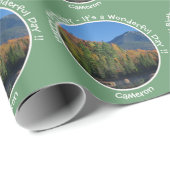 Whiteface Mountain, Adirondack Herfst Feest Items Cadeaupapier (Rol Hoek)