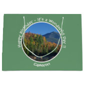 Whiteface Mountain, Adirondack Herfst Feest Items Groot Cadeauzakje (Voorkant)