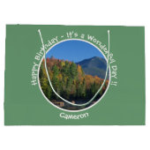 Whiteface Mountain, Adirondack Herfst Feest Items Groot Cadeauzakje (Achterkant)