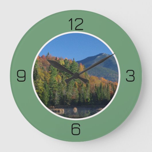 Whiteface Mountain, Adirondack Herfst Feest Items Grote Klok (Voorkant)