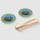 Whiteface Mountain, Adirondack Herfst Feest Items Handwaaier (Niet-gemonteerd)