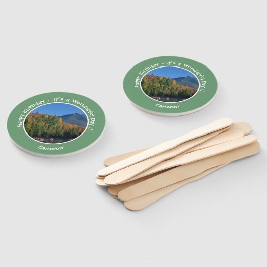 Whiteface Mountain, Adirondack Herfst Feest Items Handwaaier (Niet-gemonteerd)