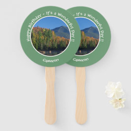 Whiteface Mountain, Adirondack Herfst Feest Items Handwaaier