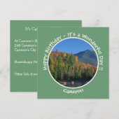 Whiteface Mountain, Adirondack Herfst Feest Items Kaart (Voorkant / Achterkant)