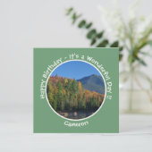 Whiteface Mountain, Adirondack Herfst Feest Items Kaart (Staand voorkant)