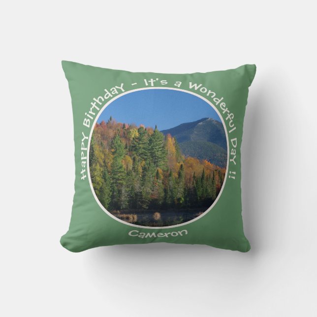 Whiteface Mountain, Adirondack Herfst Feest Items Kussen (Voorkant)