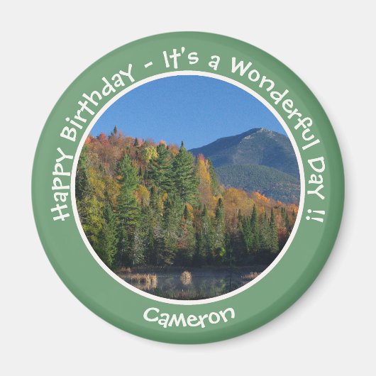 Whiteface Mountain, Adirondack Herfst Feest Items Magneet (Voorkant)