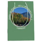 Whiteface Mountain, Adirondack Herfst Feest Items Medium Cadeauzakje (Voorkant)