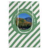 Whiteface Mountain, Adirondack Herfst Feest Items Medium Cadeauzakje (Achterkant)