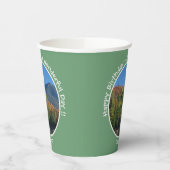 Whiteface Mountain, Adirondack Herfst Feest Items Papieren Bekers (Links)